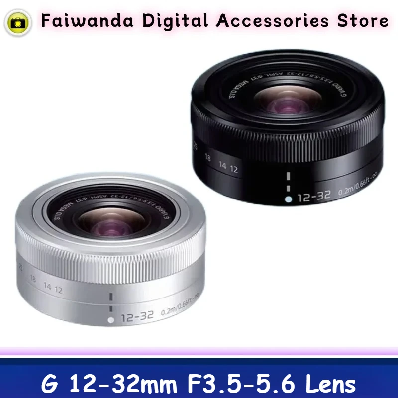 Lente G 12-32mm f/3.5-5.6 H-FS12032 95% Nueva y Original para Cámara Panasonic con Montura M4/3