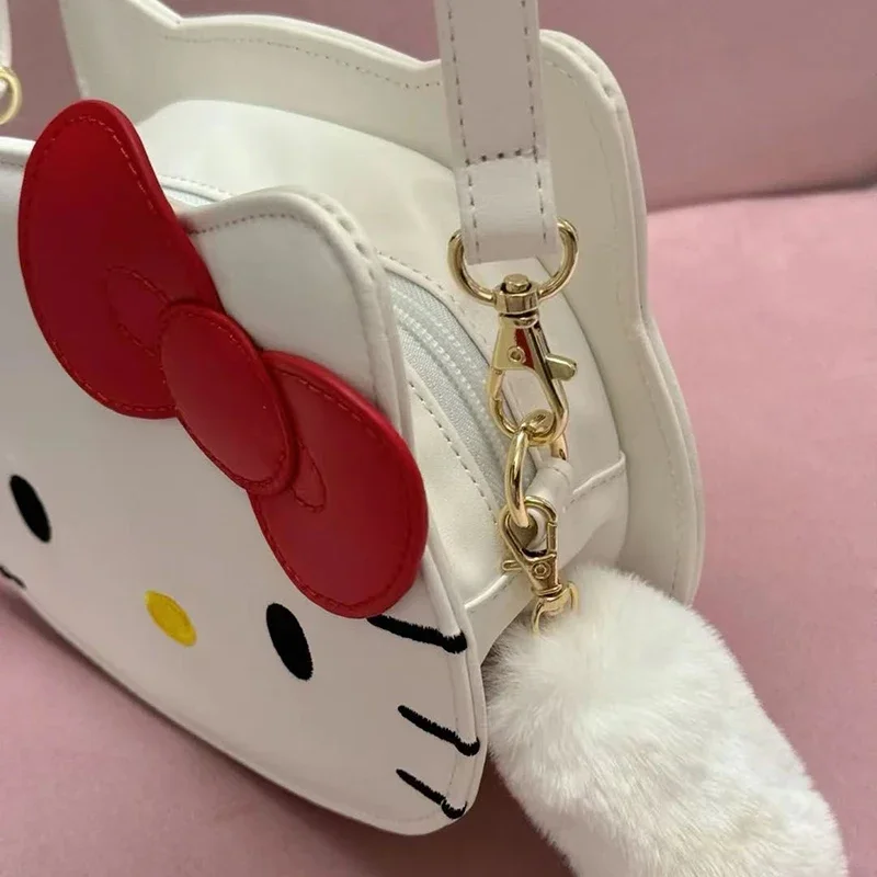 Hello Kitty 50th Anniversary Crossbody Shoulder Bag Cartoon Anime Decoration Fashion Trendy Accessories Cute Girl Perfect Gift