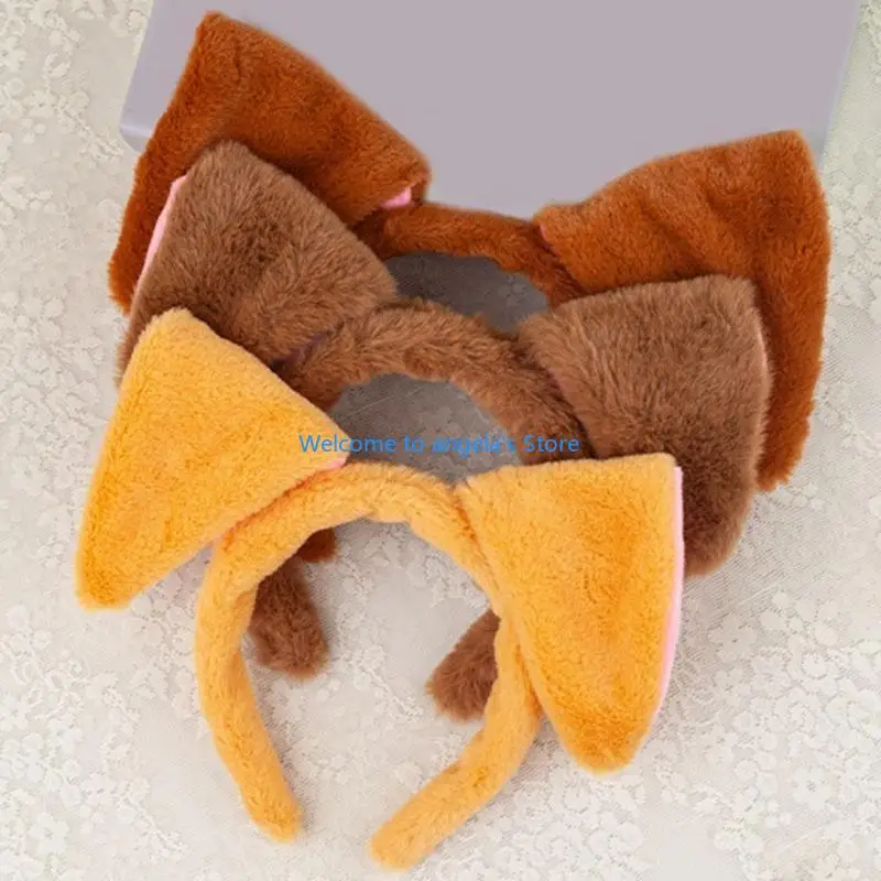 إكسسوارات أزياء الكلاب X4YC مع عصابة رأس على شكل آذان الكلب، وذيل، وتنورة توتو للهالوين، مجموعة ملابس حيوانات للأطفال الصغار #4