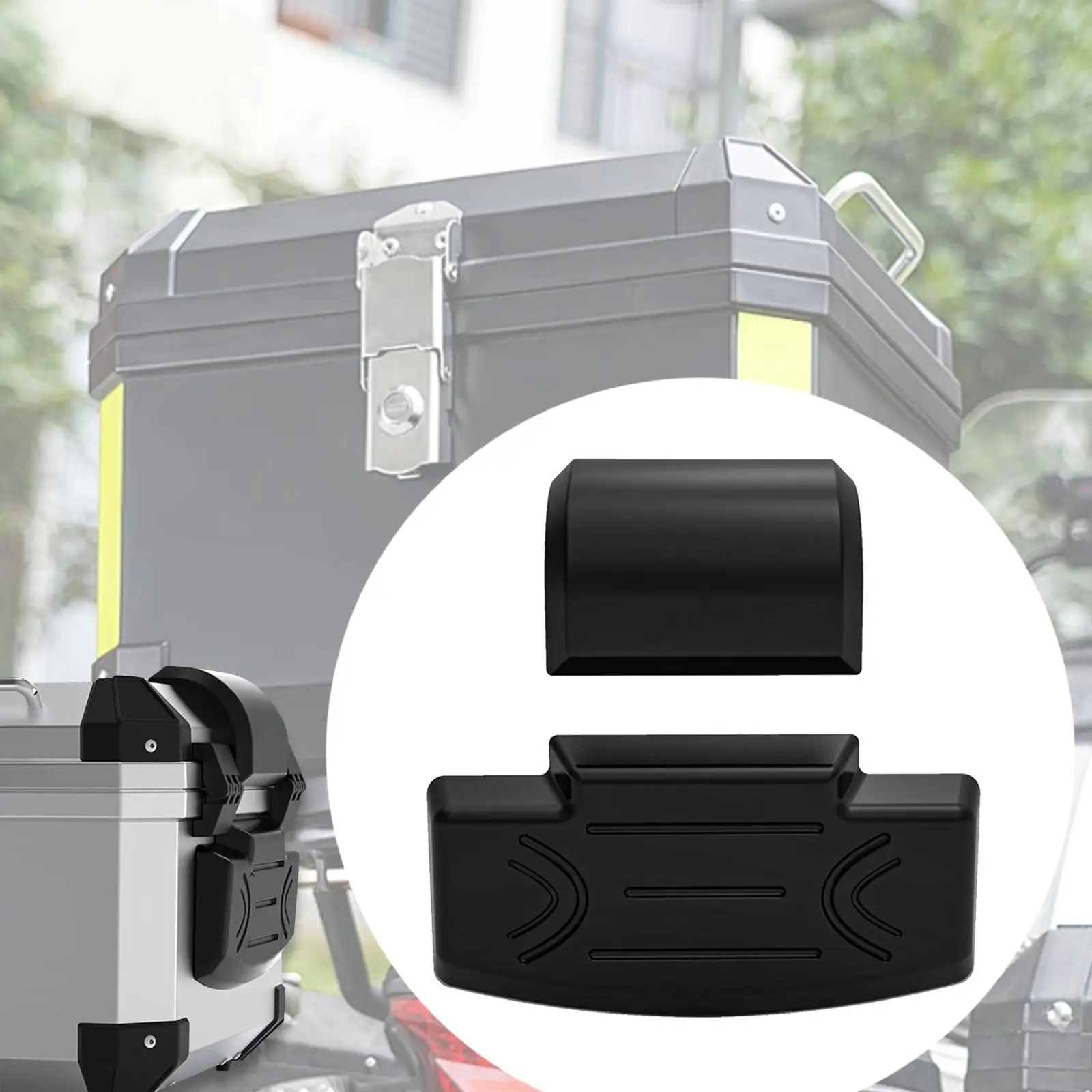 

Motorcycle Top Case Passenger Backrest Easily Install Wear Resistant Damping Pad