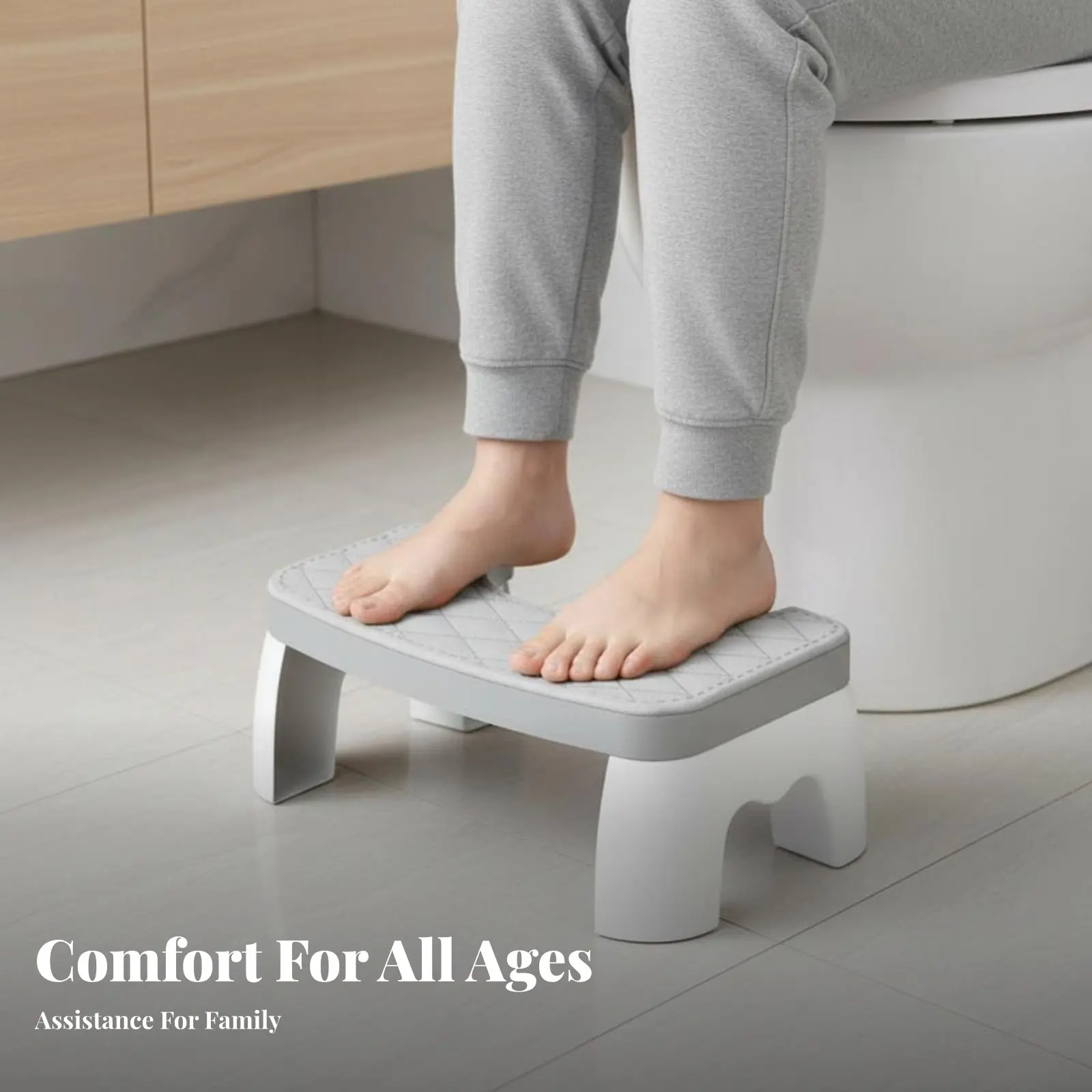 

bathroom posture stool Stool Ergonomic Design crouchting Stool Nonnon-slip areaSaving for Pregnant Women, Seniors