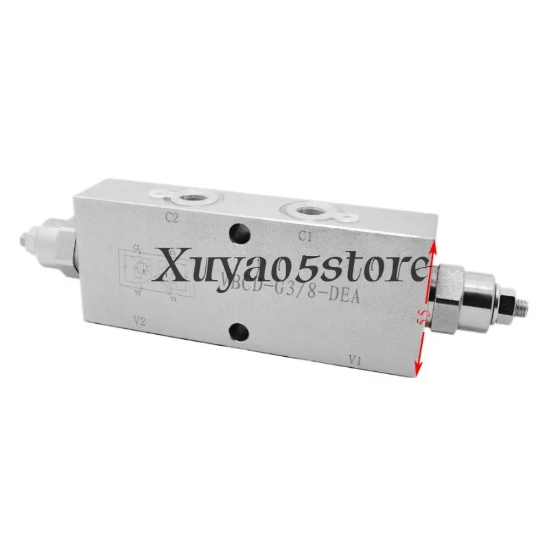 Hydraulic two-way balance valve VBCD-G3/8 1/2-DE A -FL/SE A cylinder motor pressure retaining valve