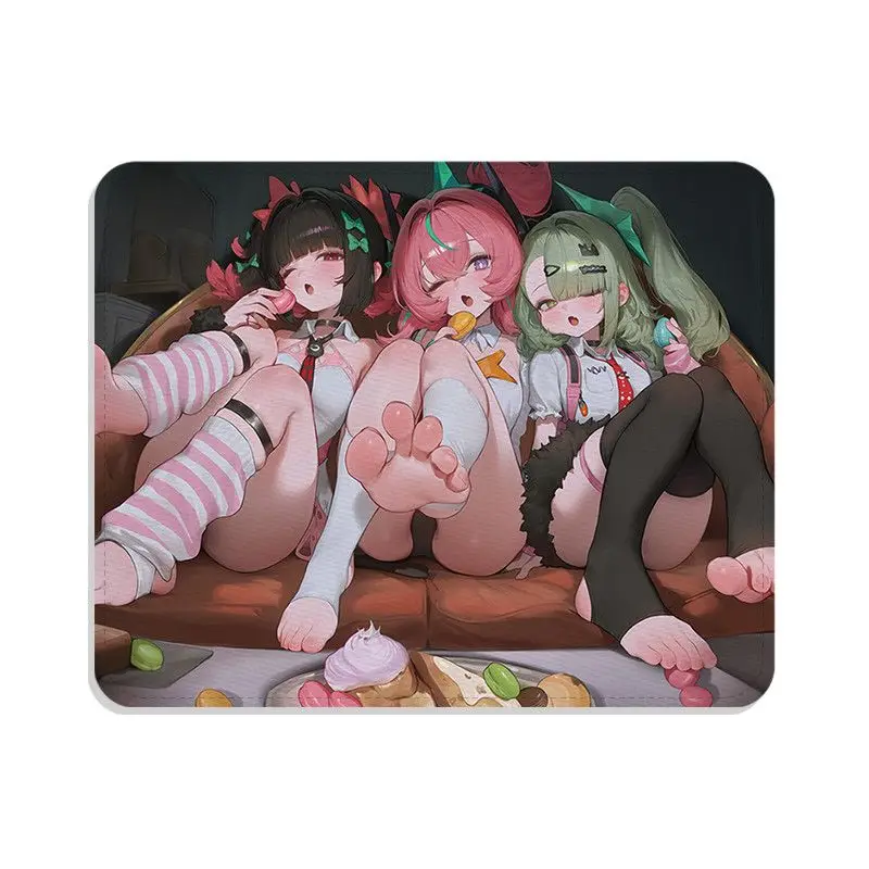 Anime Mouse Pad Large Anime Mouse Pad Extended Desk Mat Non Slip Rubber Base Stitched Edge Washable Keyboard Pad For Gaming Desk