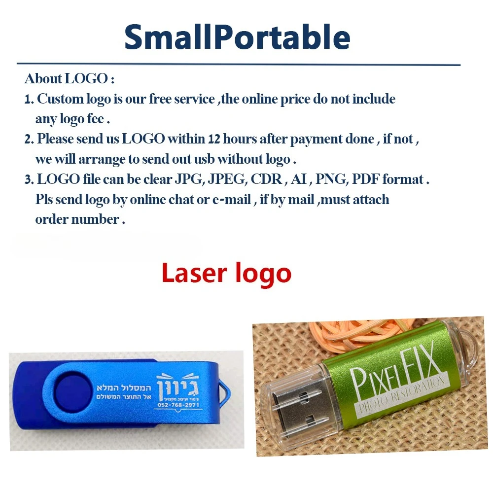 20 ชิ้น/ล็อตฟรีโลโก้โลหะ USB Flash Drive 128GB 64GB 32GB 8GB 4GB หน่วยความจําแฟลช USB Stick ไดรฟ์ปากกา 128mb 512mb PenDrive 2.0