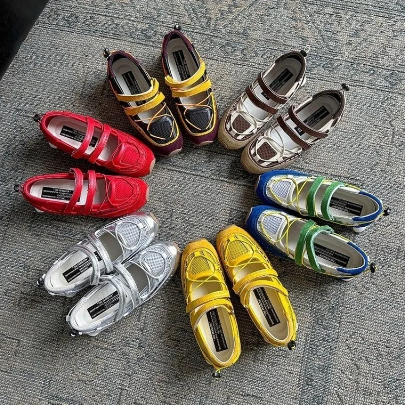 2025 New Retro Mary Jane Sneakers Women's Inside Heightening Single Shoes
