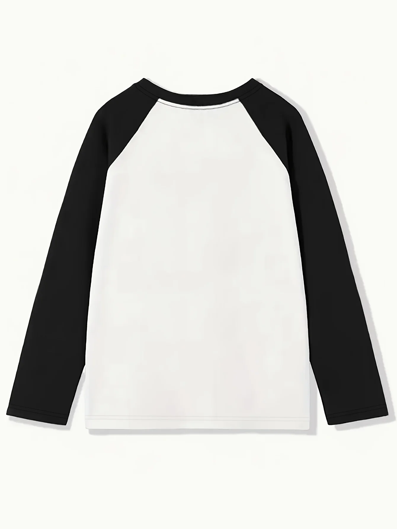 Women's Casual Color-Block Raglan Long-Sleeve Base Layer Tops Letter Slogan Graphic Print T Shirt Vintage Style T-shirt Clothes