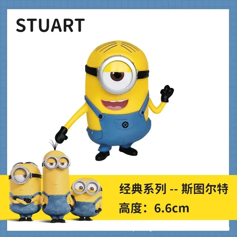 New Cute Capsule Toys Set  Kevin Bob Gru 3D Eye Despicable Minions Action Figures Peripheral Toys for Holiday Gifts view 6