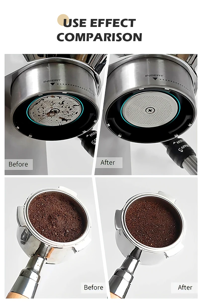 Kaffee Filter Papier Espresso Papier Filter 51mm 53mm 58mm 100 stücke Puck Bildschirm Für Delonghi Breville Siebträger maschine Werkzeuge – Detail 8