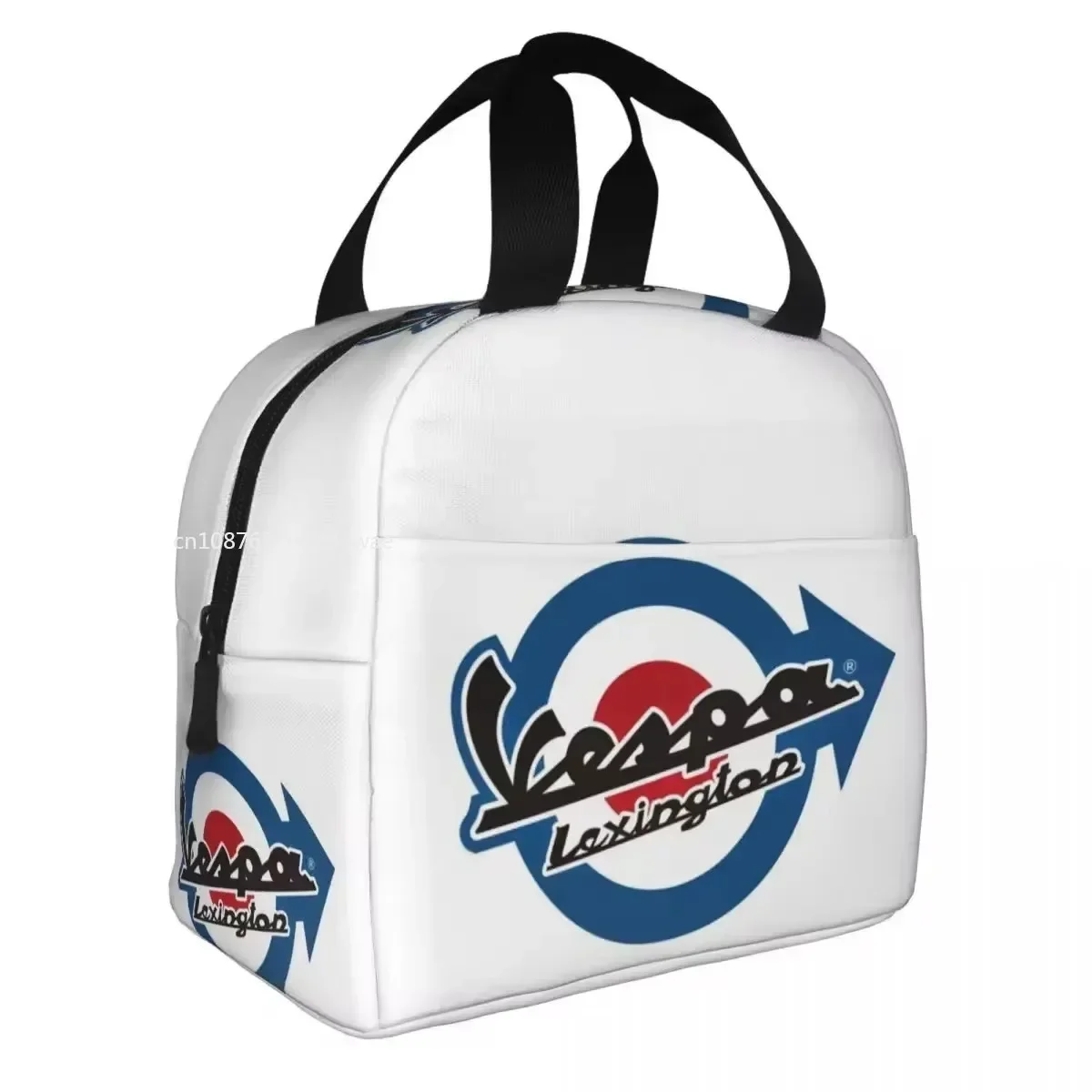 Vespa Logo 2 Thermal Insulated Lunch Bag School Reusable Lunch Container Cooler Thermal Lunch Box