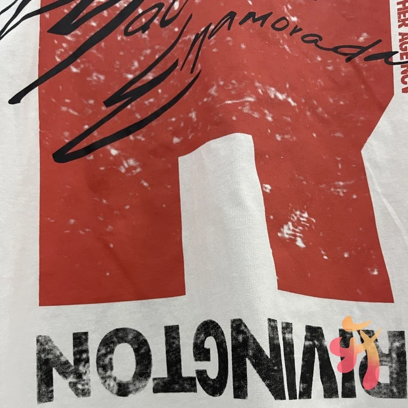 25ss سترة فضفاضة غير رسمية الشارع الصيف RRR123 تانك القمم الهيب هوب الأمريكية الكتابة على الجدران خمر طباعة بلا أكمام الرجال النساء بلايز #3