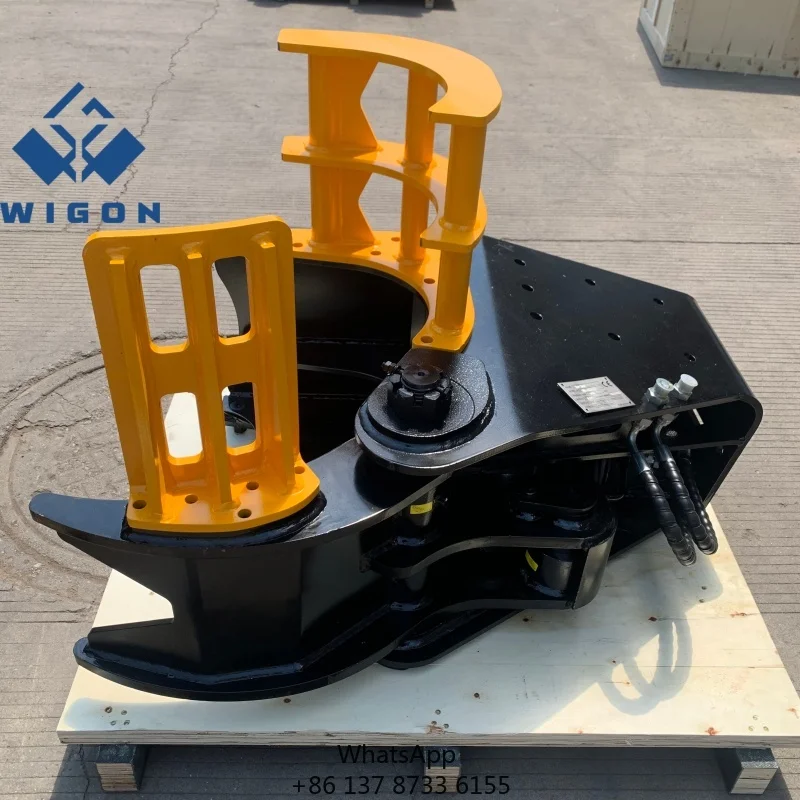 Heavy Duty Hydraulic Tree Shear Attachment For Excavators And Professional Forestry Maintenance Operations Worldwide
