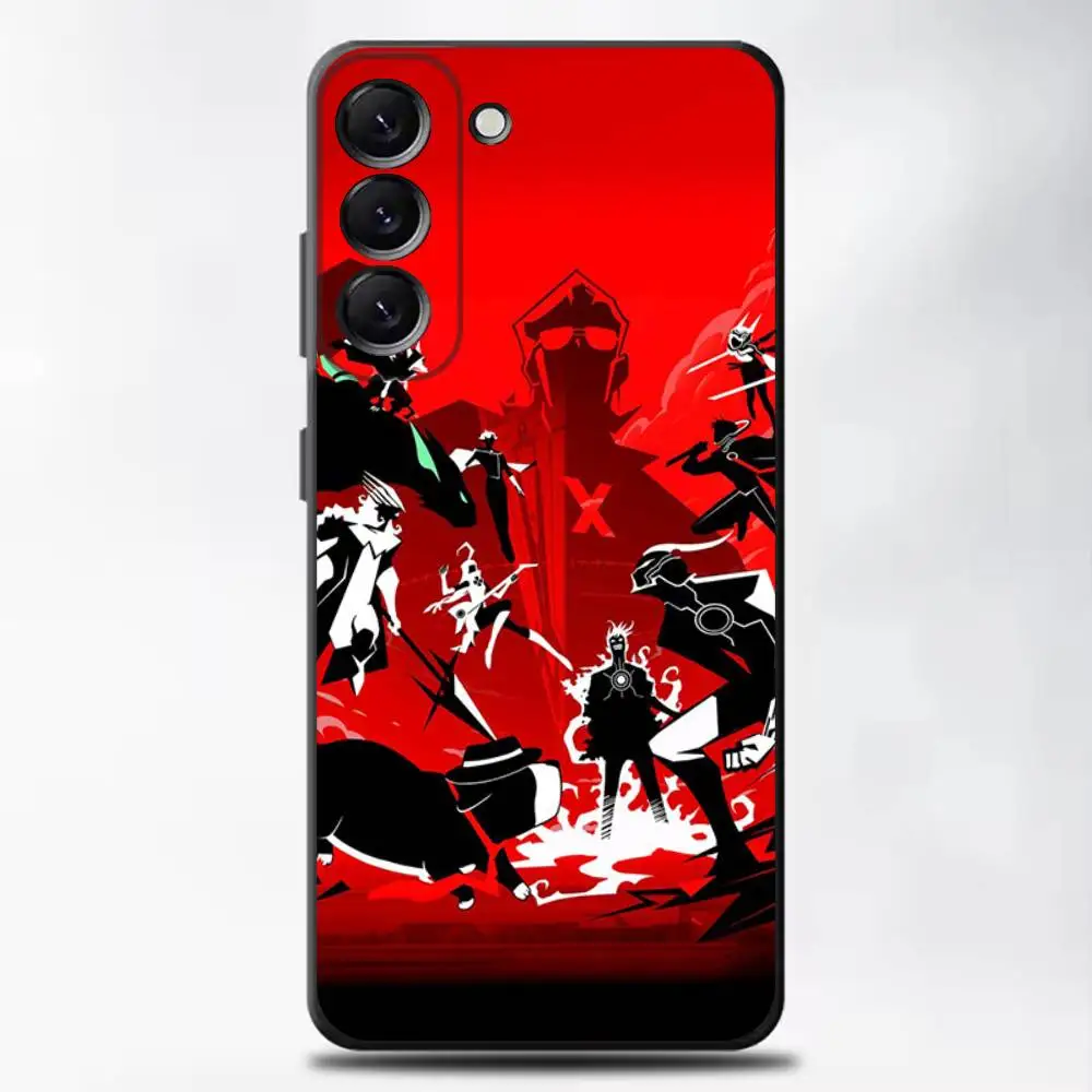 حافظة لهاتف سامسونج جالاكسي A13، A21s، A22، A31، A32، A52، A53، A71، A80، غلاف أسود ناعم