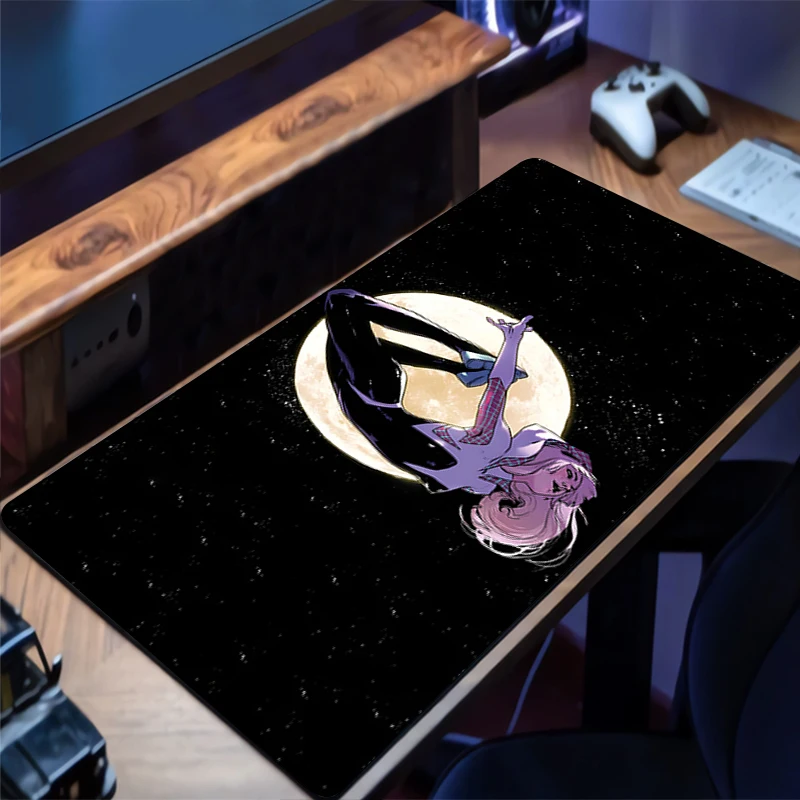 Gaming Mouse S-spider Woman Gwen Pad Computer Desk Mat Table Keyboard Pad Laptop Rubber Non-slip Back Mousepad Cushion