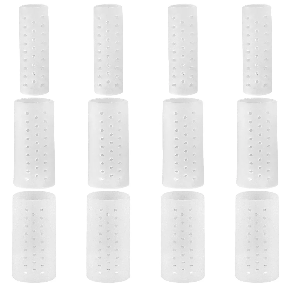 

6Pairs Comfortable Toe Sleeves Reusable Anti-Wear Toe Protectors with Excellent Elasticity Breathable Design for Walking