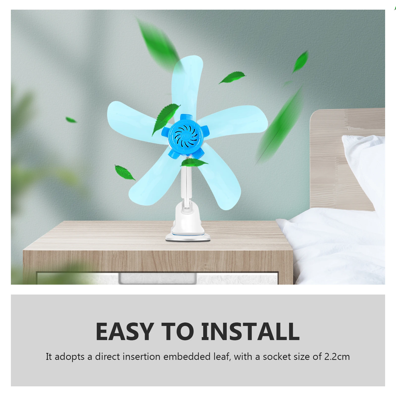 

5Pcs Mini Fan Blades Durable Stable Structure Easy Remove Clean Standing Pedestal Table Fans Parts Ceiling Fan Blades