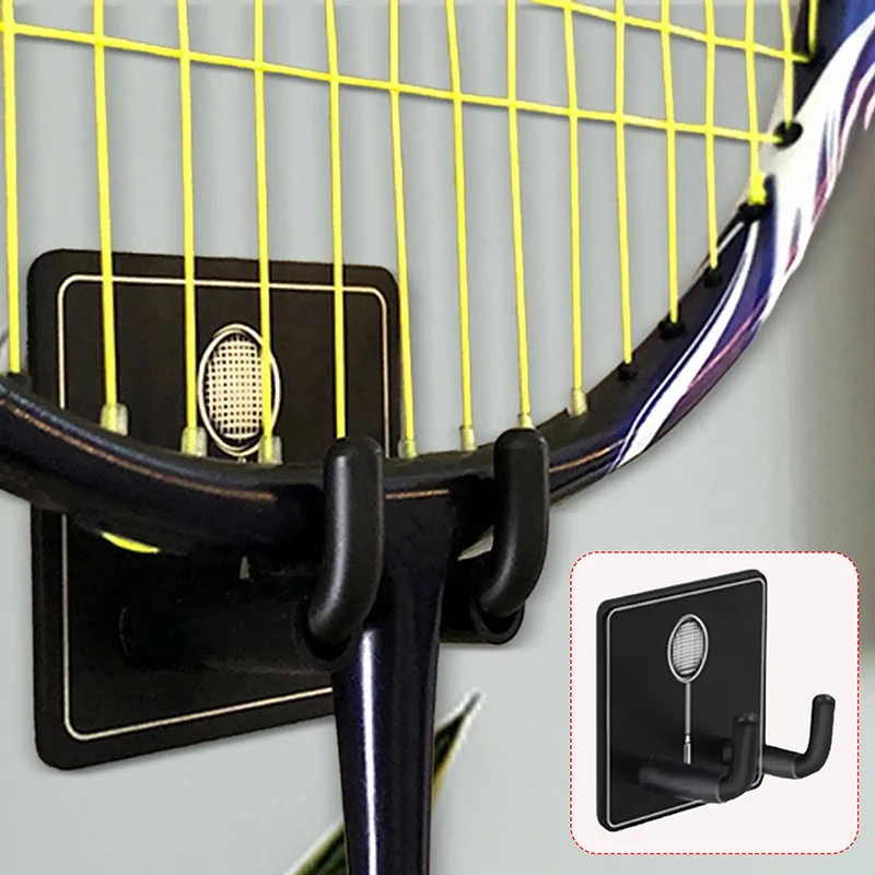 Wall Mounted Racket Holder Tennis Racket Holder Badminton Racket Holder Stainless Steel Wall Hook Storage Rack