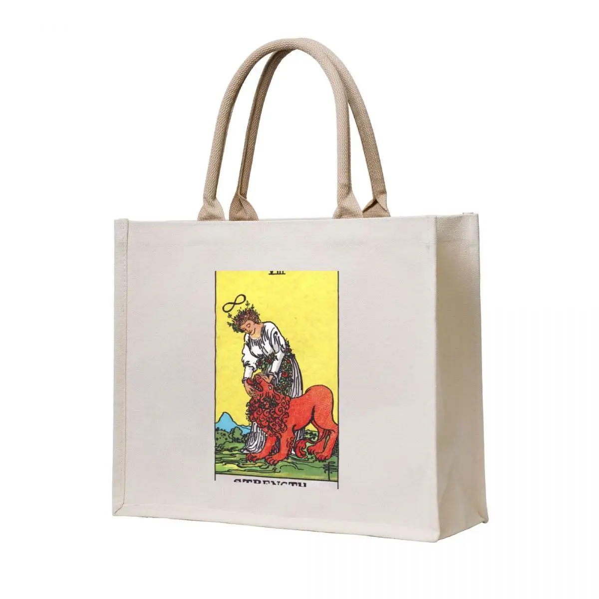 

Tarot - Strength Card Tote Bag Handbags Fabric bag Women's bags