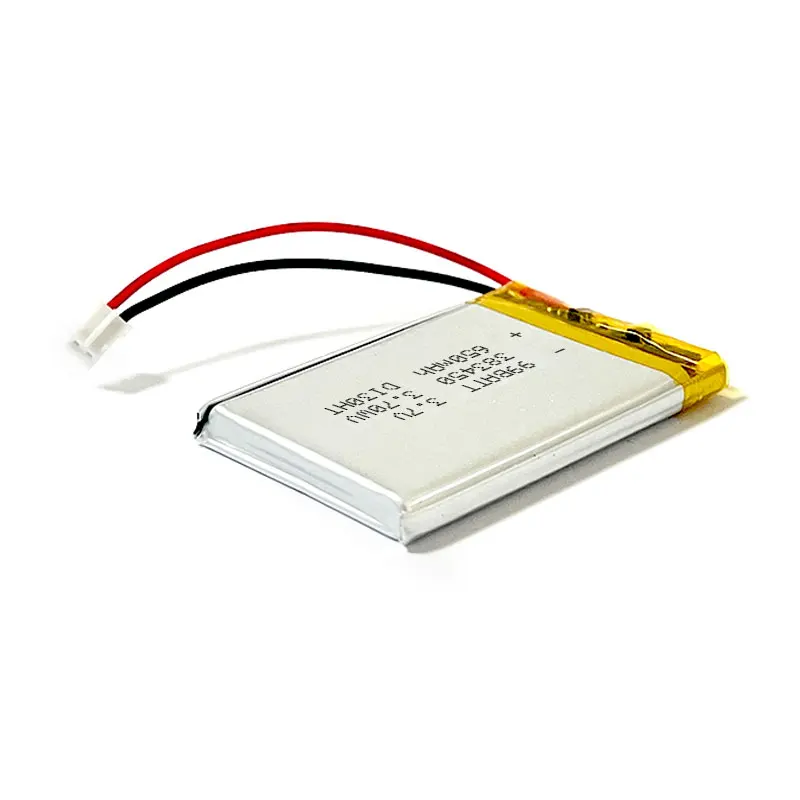 3.7V 650mAh 383450 403450 Lipo Battery Rechargeable Lithium Polymer Cells for Massager Water Dispenser Tire Pressure Detector