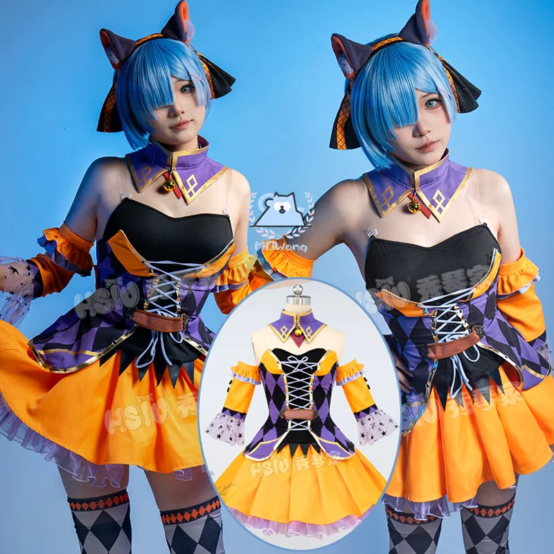 

Аниме Re: Zero Rem Косплей Костюм Hallowmas Rem Косплей Наряд Лолита Платье Для Фестивальной Вечеринки Взрослые Ролевые Игры Женщины Мужчины