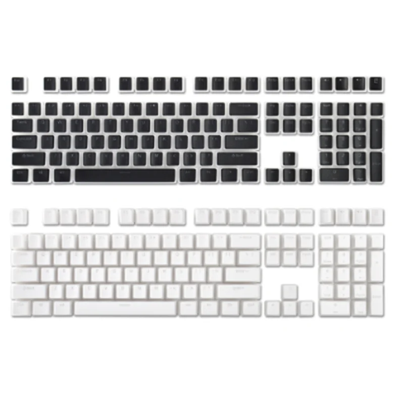 AAA87 Pudding Keyboard Hat Box Механическая клавиатура Двойная кожа Молочный прозрачный колпачок Pbt Индивидуальное кремовое желе (желтый)