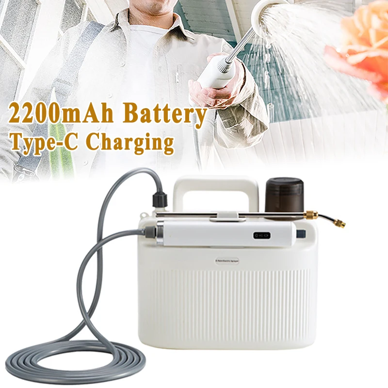 5L Garden Electric Sprayer Pesticide Spray Watering Flower Electric Tools For 2200mAh Lithium Battery Mini Atomization Sprayer