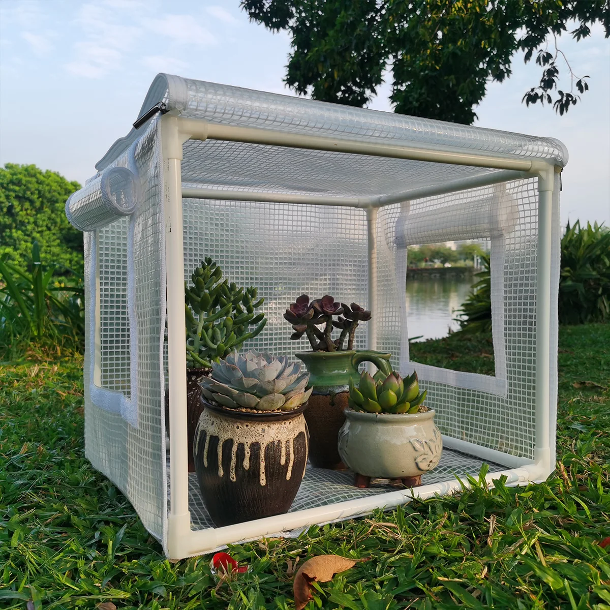 

Greenhouse & Succulent Shelter – Vegetable Warming Shed, Seedling Insulation Cover, Rainproof & Sunshade Gardening Tent
