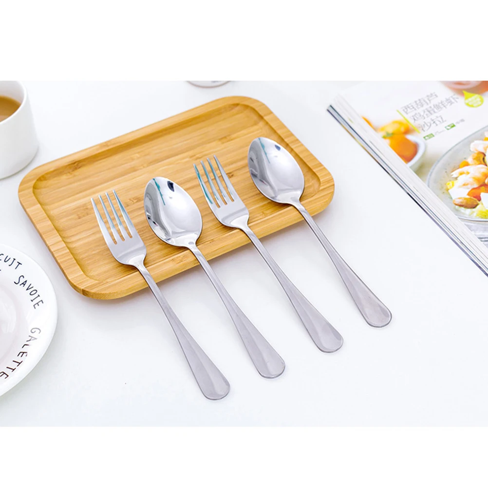 

6pcs Stainless Steel Kids Utensils Set Ergonomic Dishwasher Safe Children Spoon Fork Toddler School Lunch
