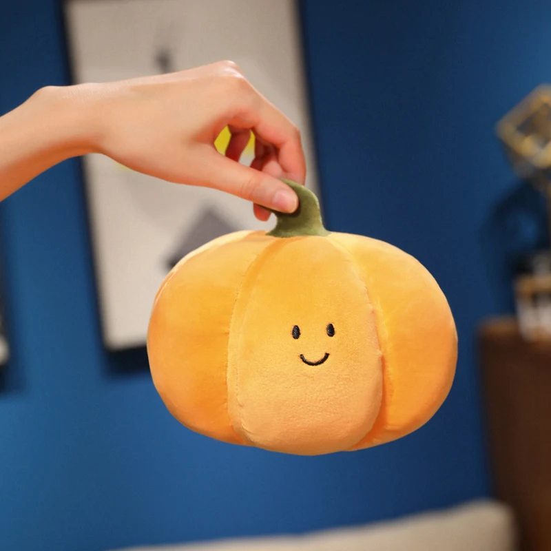 1Pc 12-60CM Soft Pumpkins Plush Toy Stuffed Soft Plant Pumpkin Pillow Lovely Halloween Pumpkin Dolls Gift