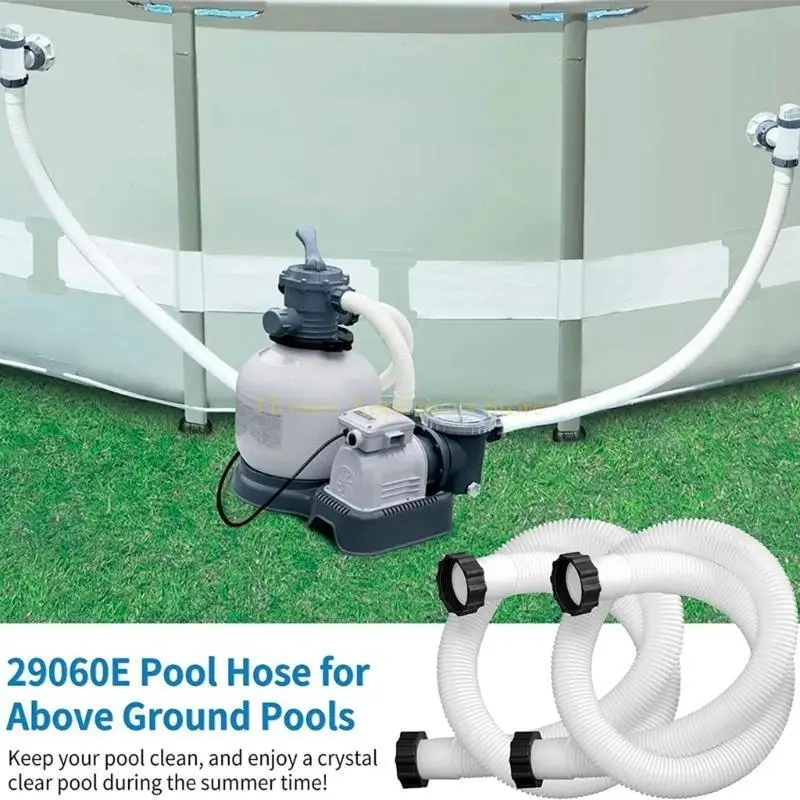 D0AB 59 "خرطوم حمام السباحة الطويل لمضخات مرشح Intexx مرشحات الرمل أنظمة المياه المالحة مع أنبوب سعة 1500 إلى 2500 جرام في