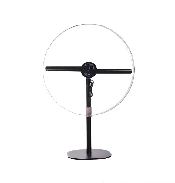 

30CM Wifi 3D Desktop Fan Screen Hologram Advertising Machine Projector Light Display Holographic Battery Powered Desktop LED Fan