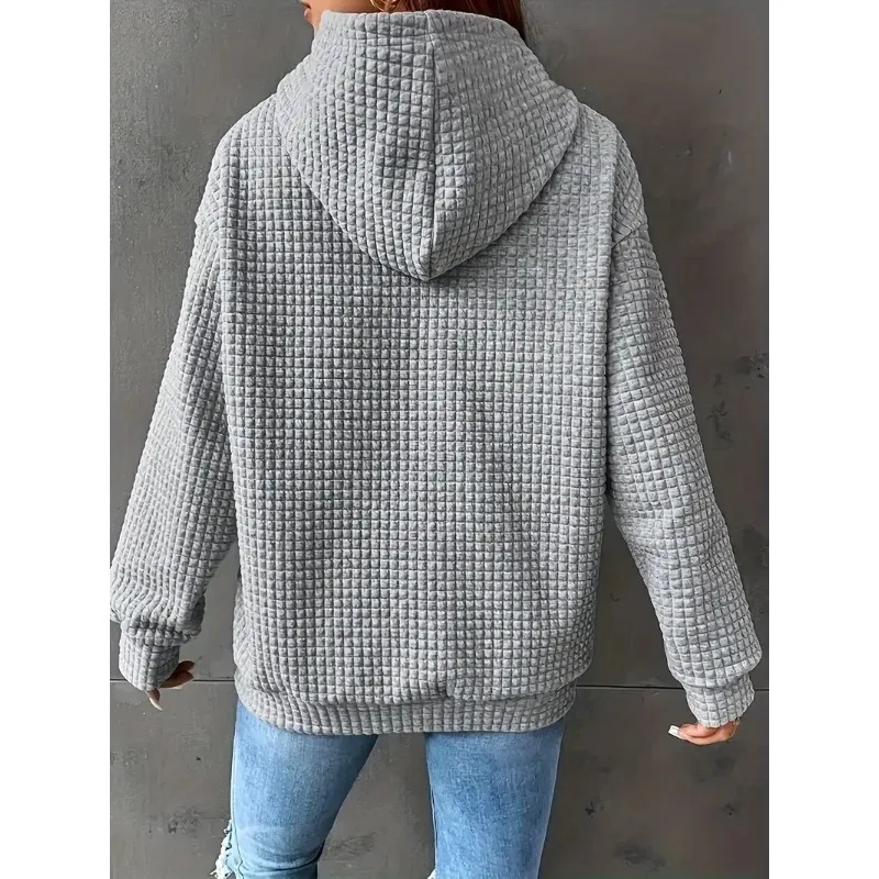Plus Size 1XL-5XL Women's Solid Color New Fashionable Comfortable Casual Top Long Sleeve Round Neck Sweatshirt