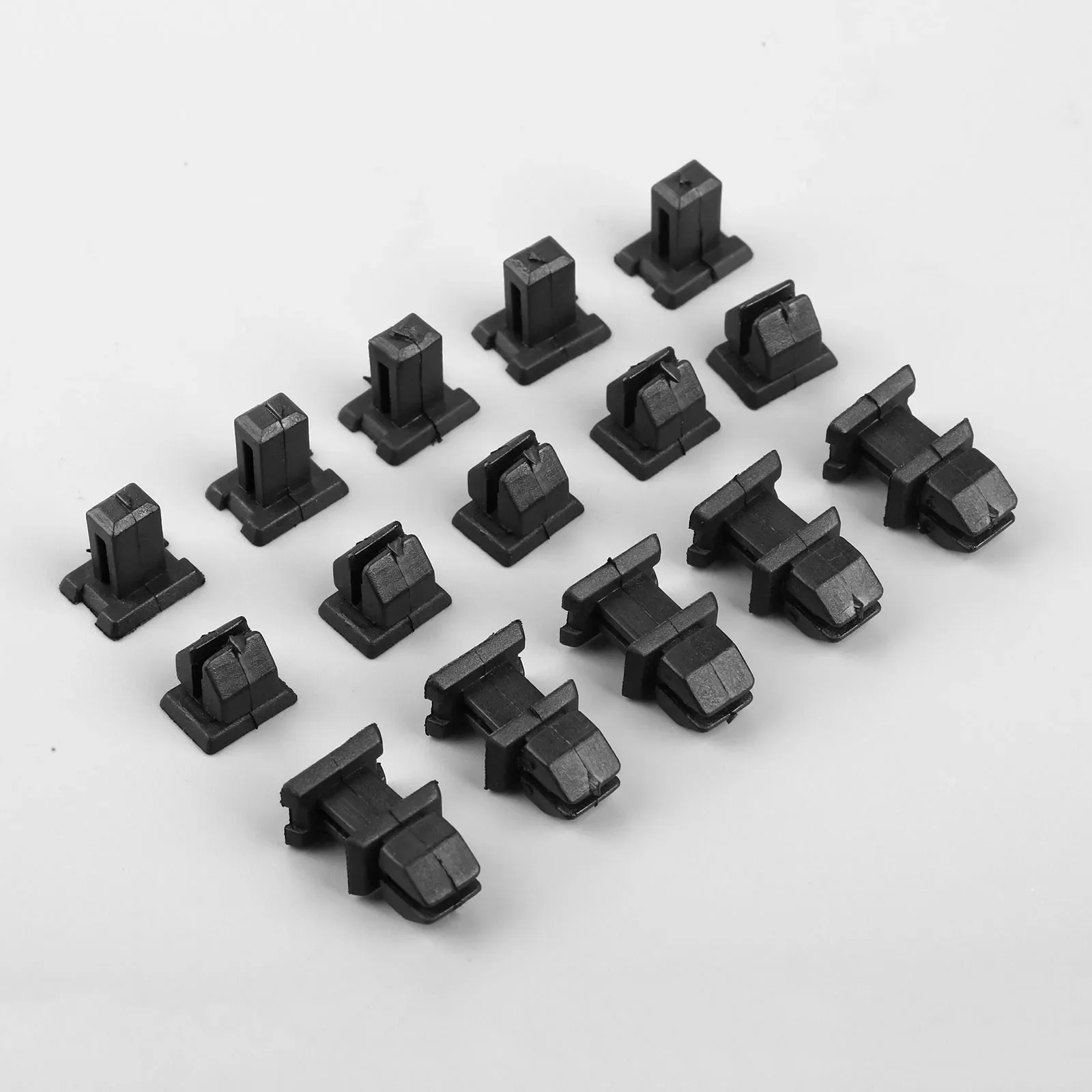 10Pcs Auto Fastener Boot Trim Clips Strip Cover for Mercedes Benz SLK CLK SL S W220 W140 CLS CLASS Black Plastic Car Rivets