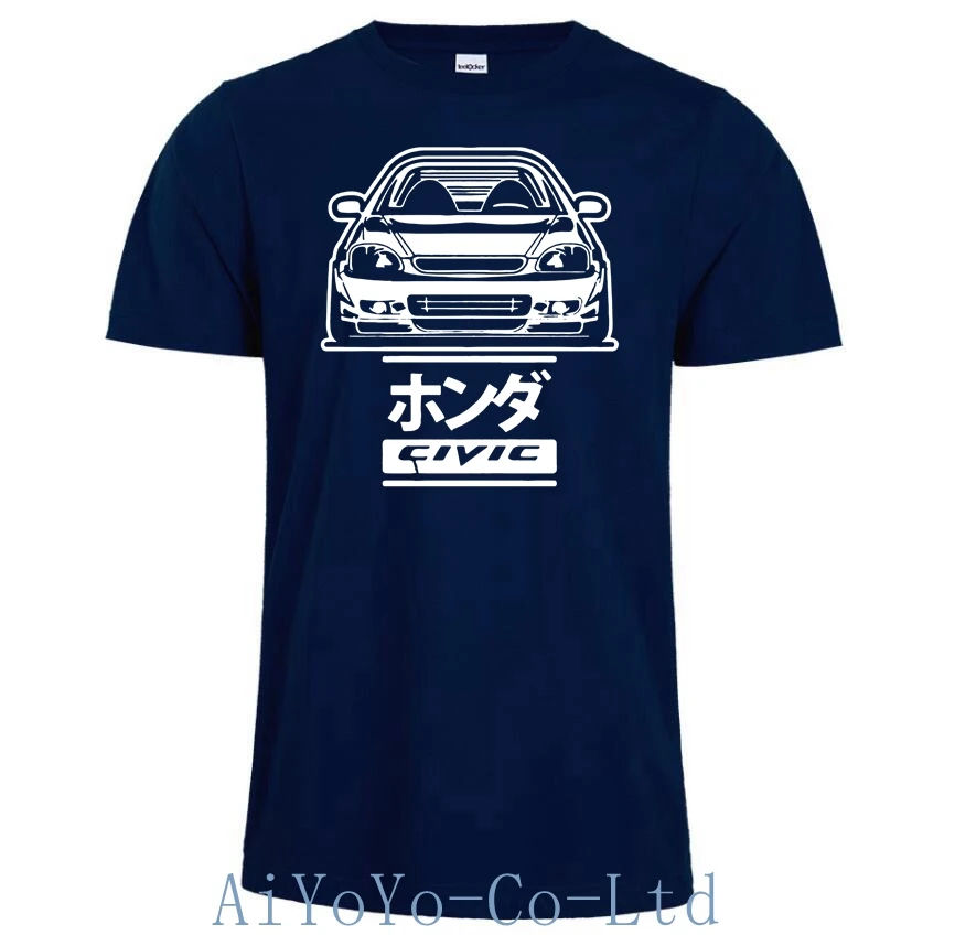 New CIVIC 6GEN T-SHIRT Short Sleeve Hondaes TYPE-R 6RD CAR B16 B18 JDM T SHIRT Casual Top TShirt For Men