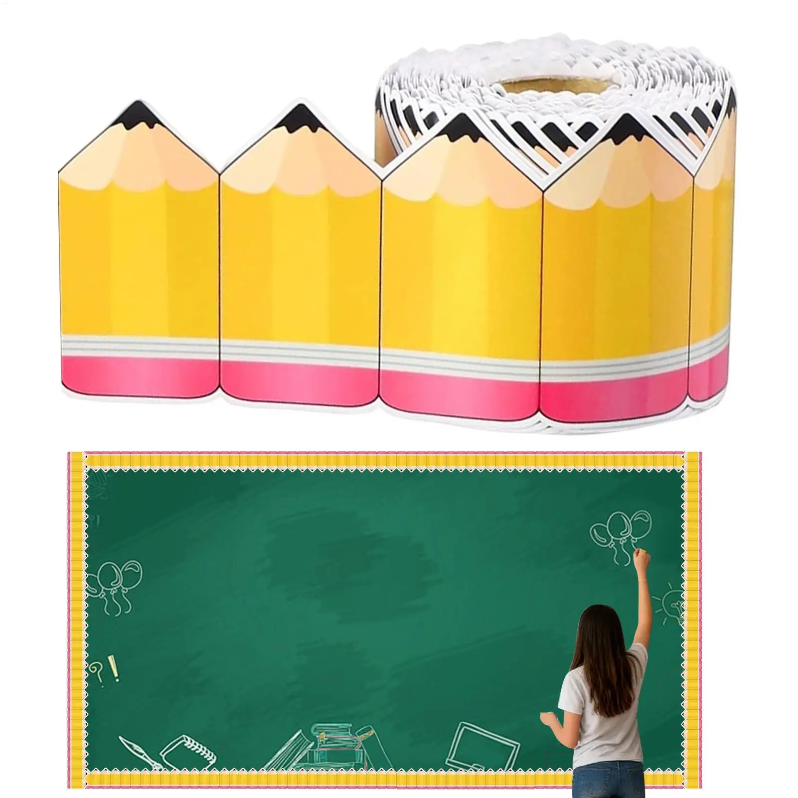 

7*80 см, тематическая рамка для доски объявлений, милая отделка для классной комнаты, отделка для учителей, школы, офиса, дома, класса, настенный дисплей