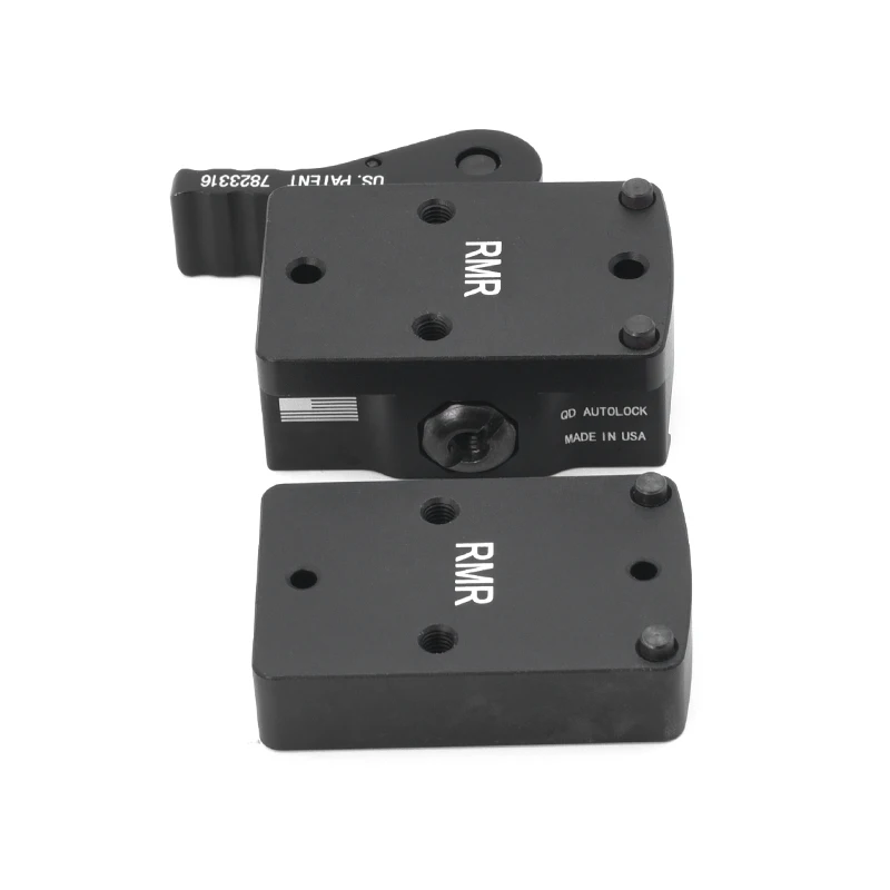 RM QD جبل مع لوحة الناهض ل RMR نقطة حمراء صغيرة البصر قفل تلقائي صالح 20 مللي متر ويفر بيكاتيني السكك الحديدية في الأوراق المالية #5