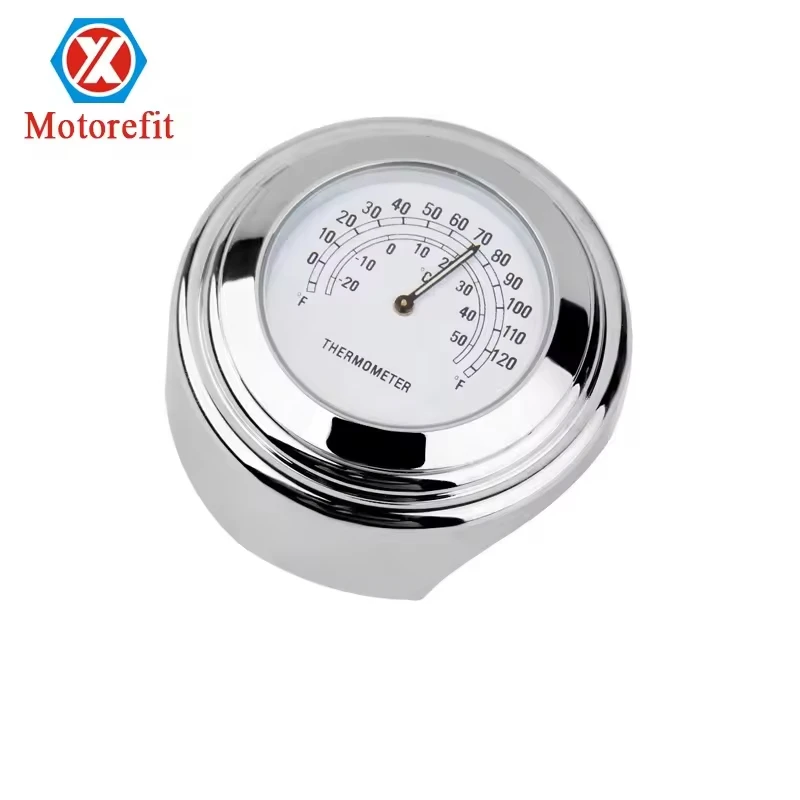 

Dustproof Quartz Aluminum Alloy Handlebar Motorcycle Waterproof Universal Car Handlebar Thermometer