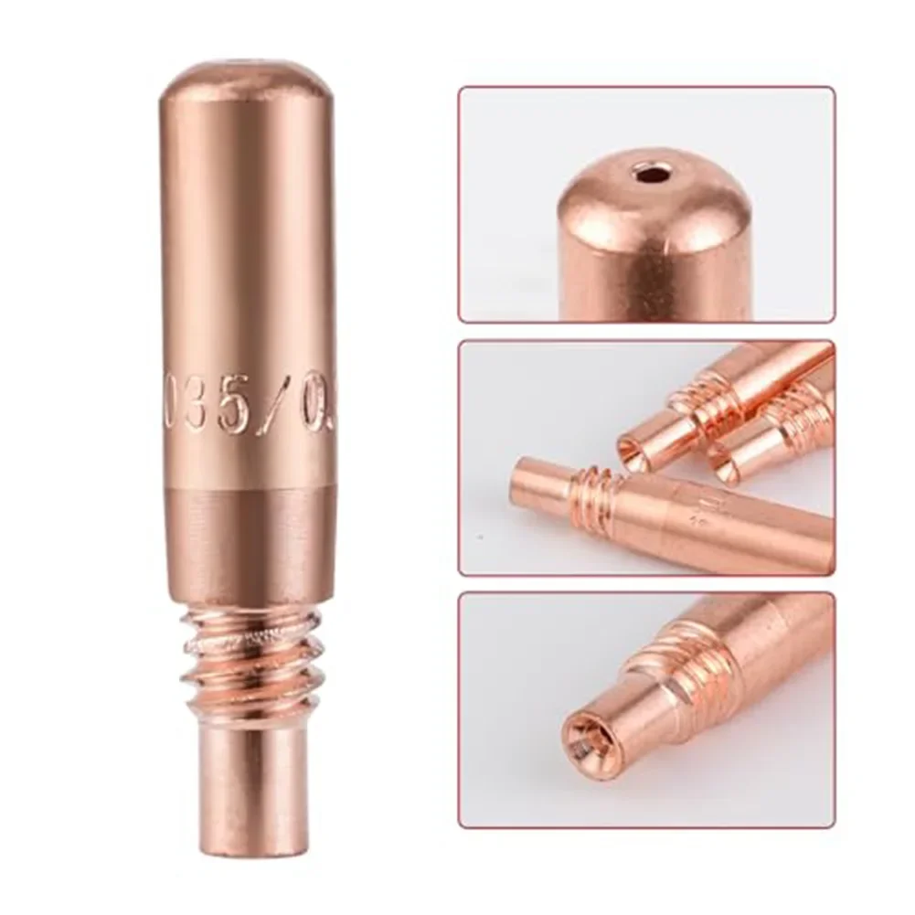 20/50pcs MIG Welding Contact Tips 0.035inch/0.9mm Copper Contact Tip For MILLER D-M100 D-M250 Diffusers MIG Welding Tools Parts