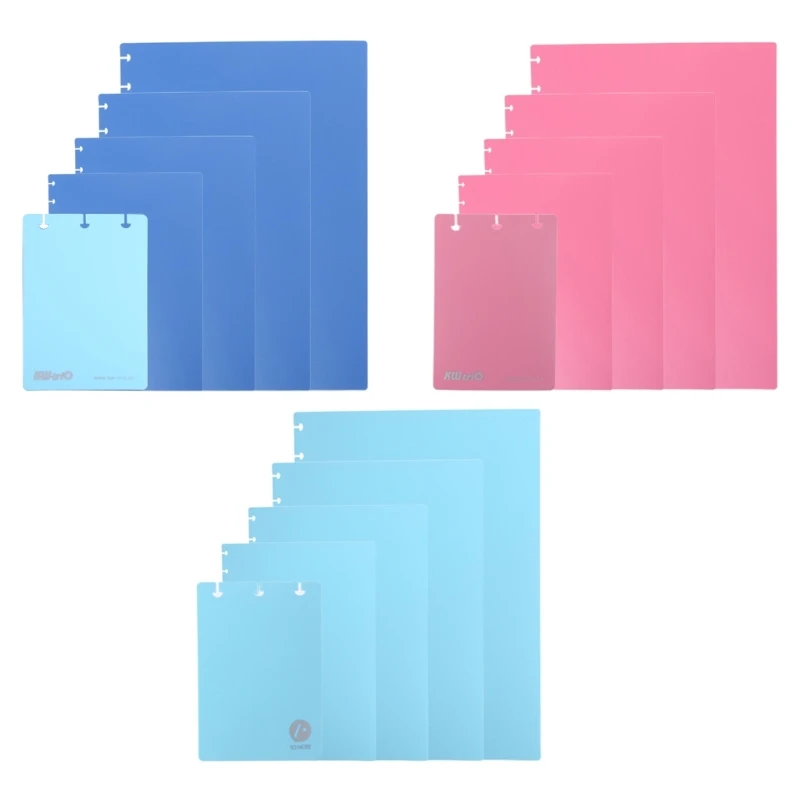 2pcs Mushroom Hole PU Cover B5 size Notebook Cover Puncher Dividers Dropship