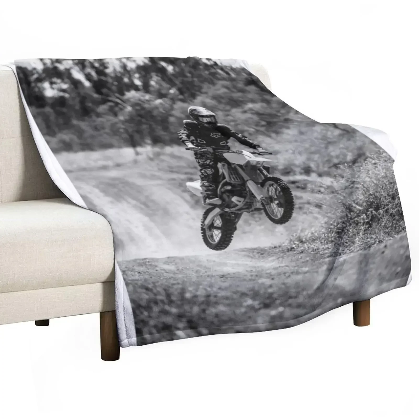 Motorbike Throw Blanket for winter Furrys manga Blankets