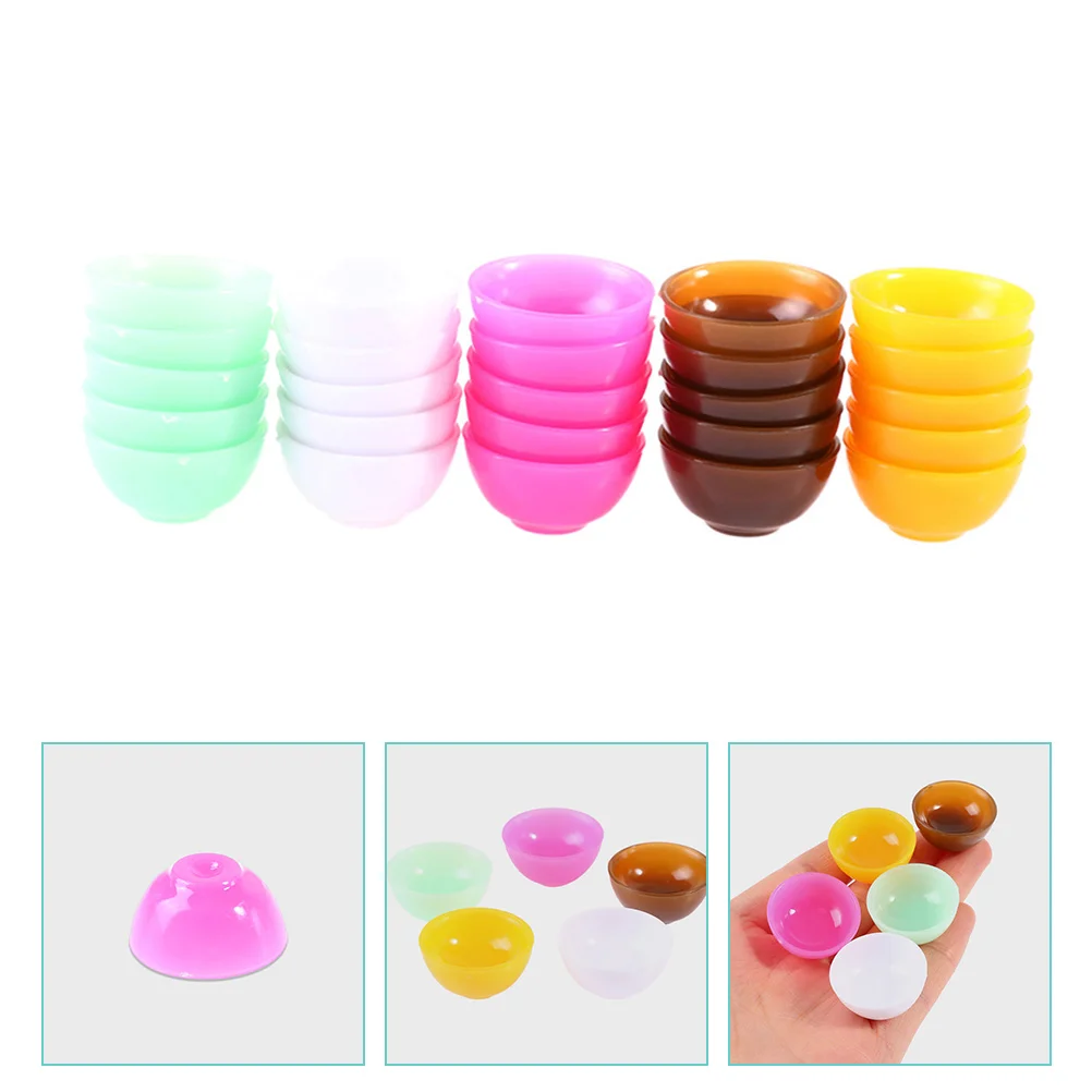 25 Pcs House Bowl Mini Accessory Miniatures Bowls Childrens Toys Play Food Kids Children’s Model