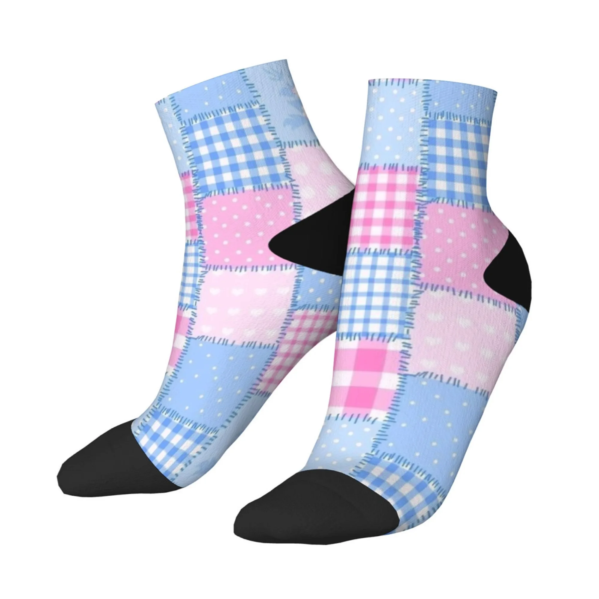 

Полосатые короткие носки в сетку, удобные повседневные носки из смеси полиэстера для женщин и мужчин, унисекс, мягкие дышащие, легкие, модные