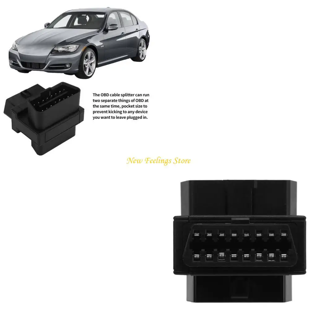 

J6BF 16 PIN -PIN -мужчина до 2 женских кабельных кабелей OBDII для эффективной диагностики