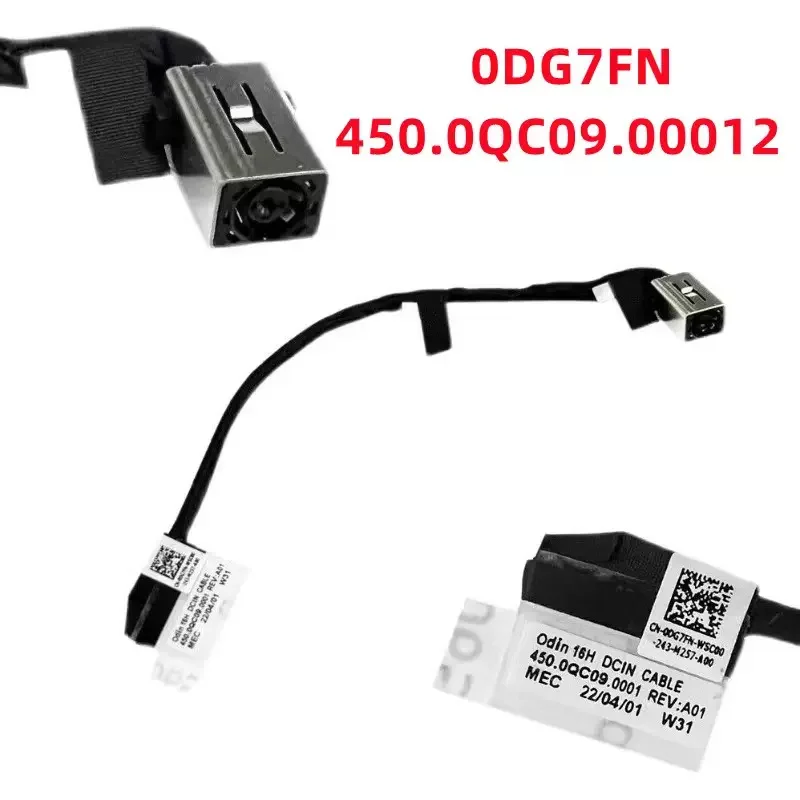 

New Genuine Laptop DC Power Jack cable for DELL Inspiron Plus 7420 2-IN-1 450.0QC09.0001 0DG7FN