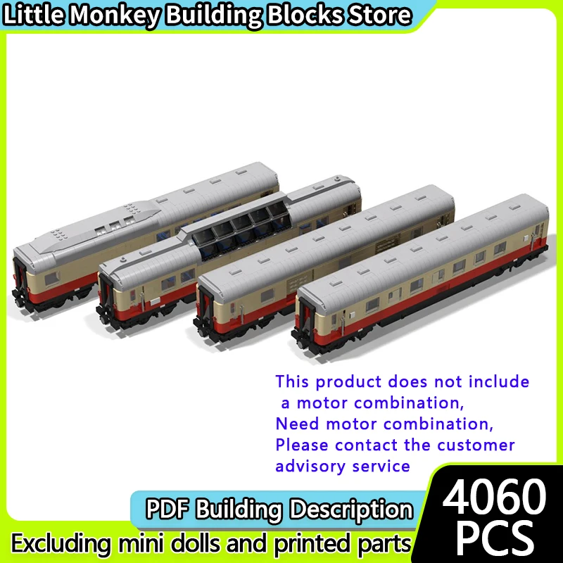 

City Car Model MOC Building Bricks Express Train Passenger Carriages Modular Technology Children Holiday Gifts Assemble Toy Suit