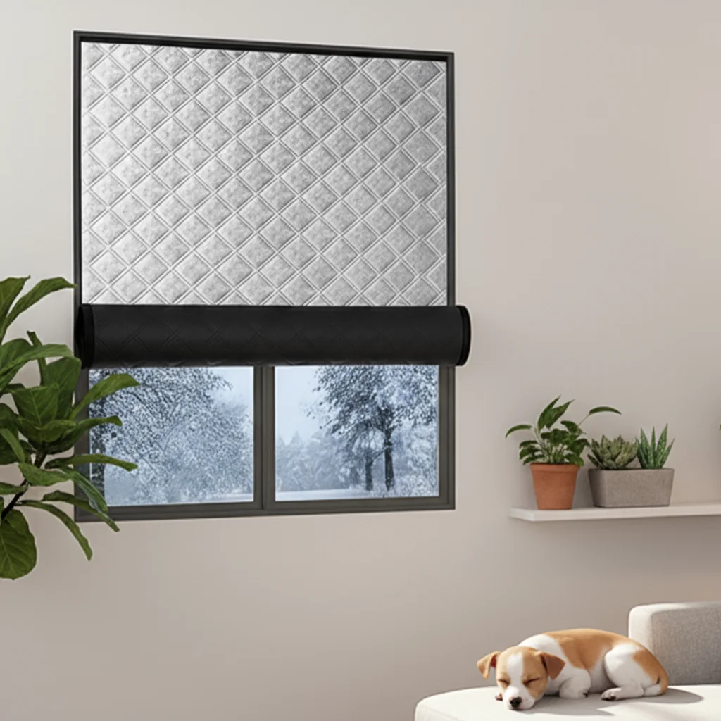 All-Season Thermal Curtains – Double Thickened, Windproof & Noise-Reducing, Sun-Shading and Insulating Design for Home Windows