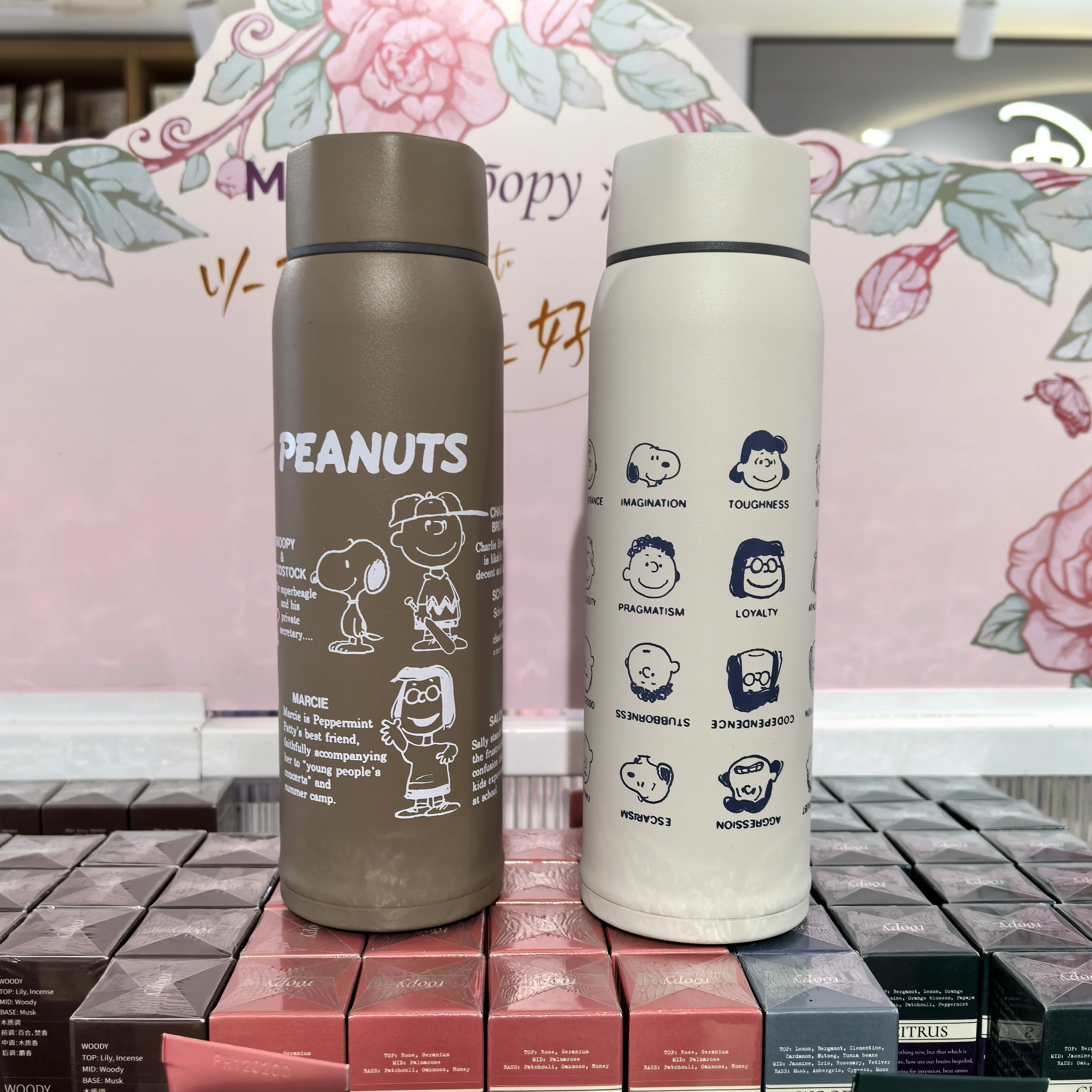 

Snoopy 16oz Stainless Steel Vacuum Insulated Water Bottle, 316 Straight Body Thermos, Leak-Proof Travel Mug for Hot/Cold Drinks