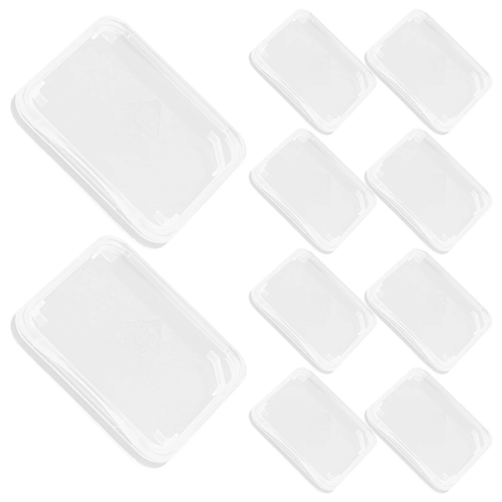 

1Set Card Storage Case Transparent Durable Memory Holder Set Protection Boxes Portable Card Organizer