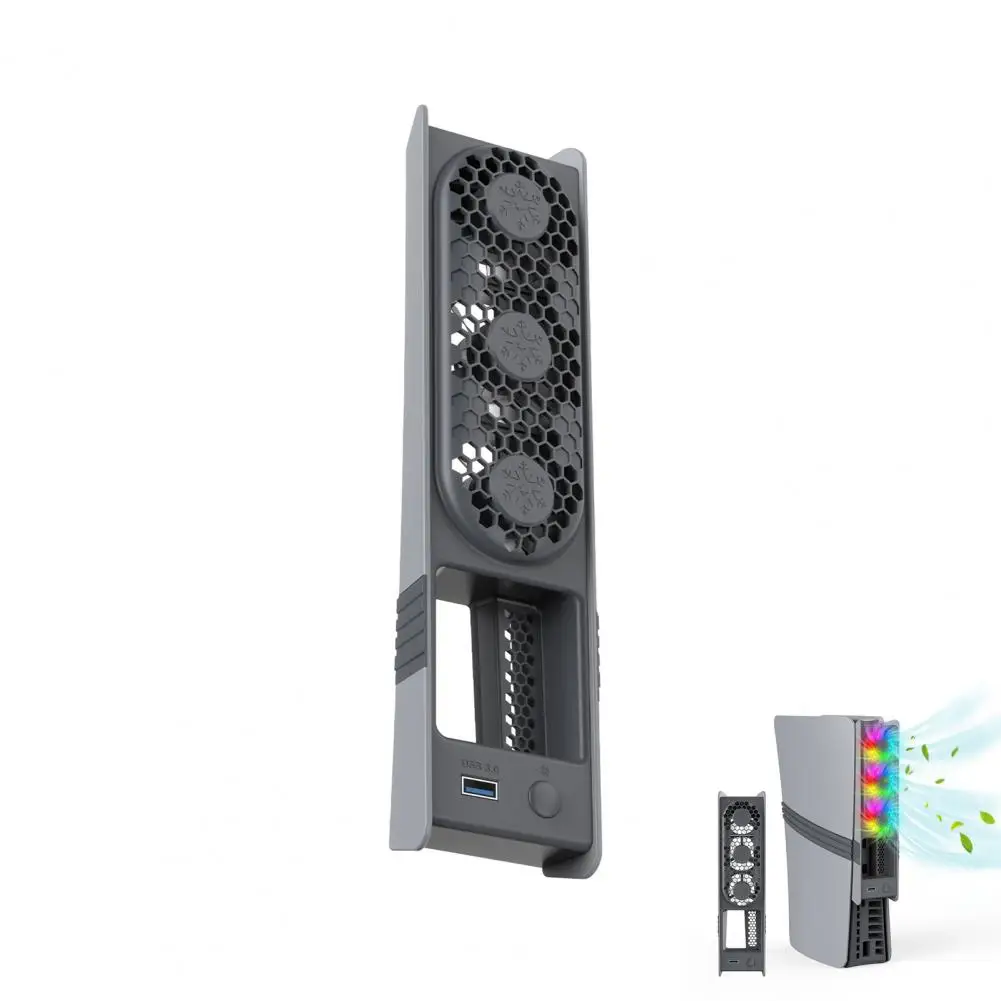 Usb Cooler Fan Rgb Game Console Fan with Low Noise Usb External Cooler for Ps5 Pro/slim Adjustable Efficient Cooling Solution