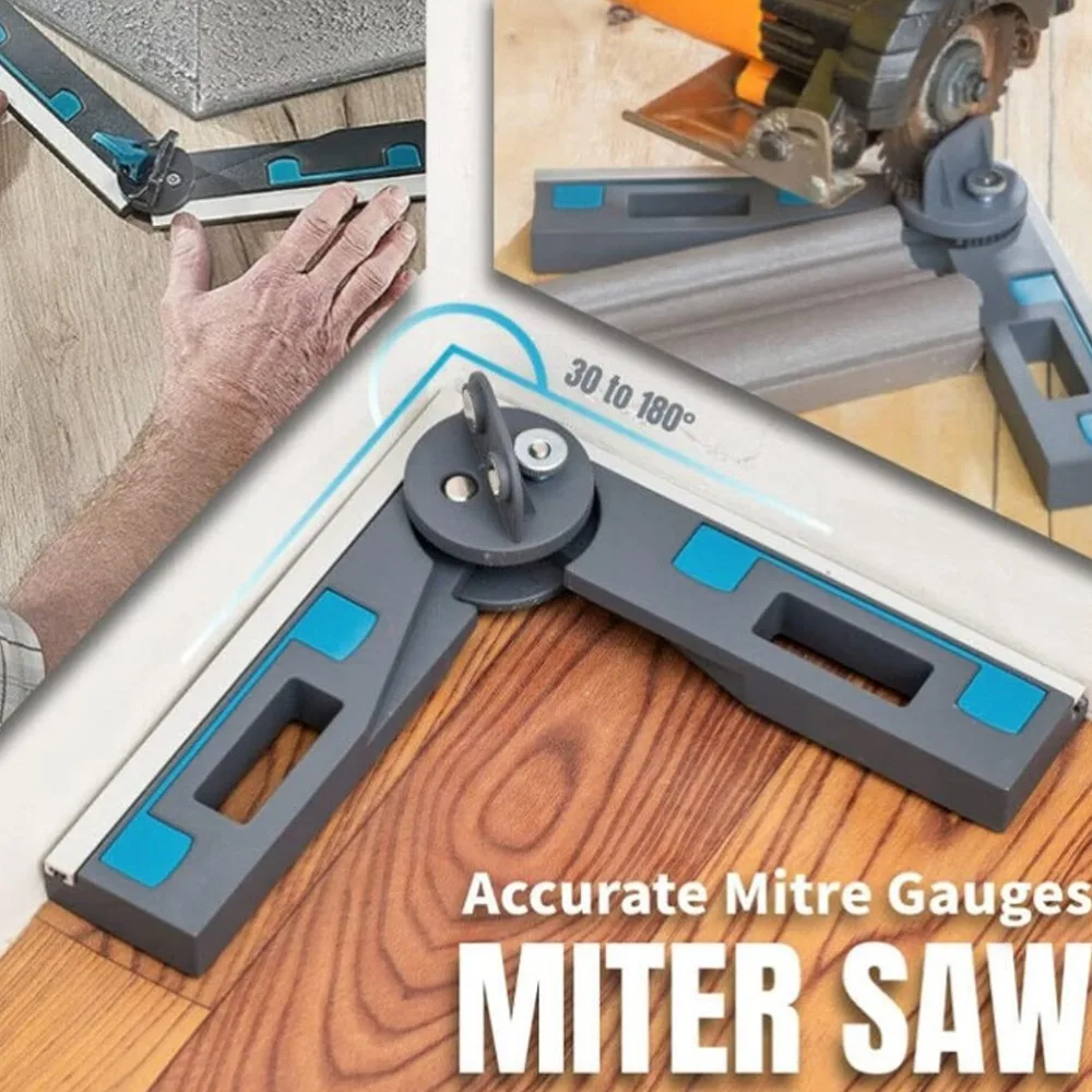 Durable Adjustable Angle Miter Gauge Accurate Non Slip Mitre Measuring Cutting Tool Mitre Measuring Tool Woodworking