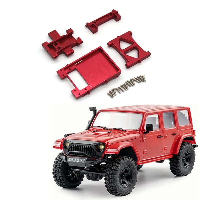 For FMS 1/18 EAZYRC Arizona Bronx Rochobby FIRE Horse Metal Beam Servo Bracket Gearbox Mount RC Car Upgrades Parts